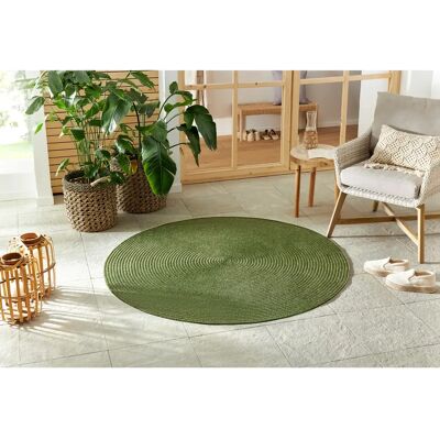 NORTHRUGS Trenzado Teppich - 150cm rund, 10mm, grün - Indoor & Outdoor NORTHRUGS Trenzado Teppich - 150cm rund, 10mm, grün - Indoor & Outdoor