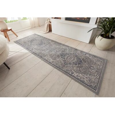 Hanse Home Orken Teppich - Grau Creme, maschinell gewebt, 80x200cm Hanse Home Orken Teppich - Grau Creme, maschinell gewebt, 80x200cm