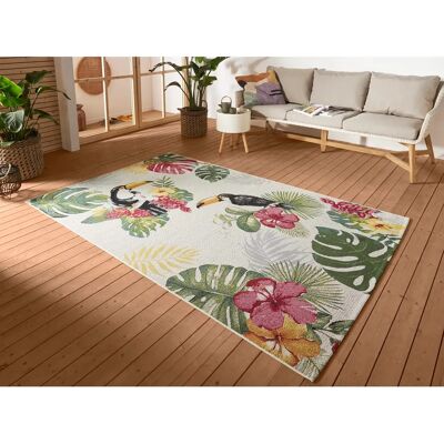 Tapis d'extérieur Tropical Dream de Hanse Home - Imperméable, Floral, Rectangulaire - Publicité Tapis d'extérieur Tropical Dream de Hanse Home - Imperméable, Floral, Rectangulaire - Publicité