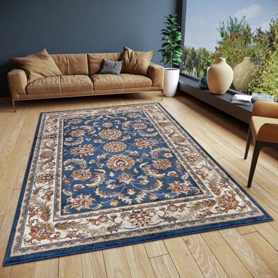 Tapis Hanse Home Reni - Oriental, Bleu & Crème - 140x200cm - Publicité Tapis Hanse Home Reni - Oriental, Bleu & Crème - 140x200cm - Publicité