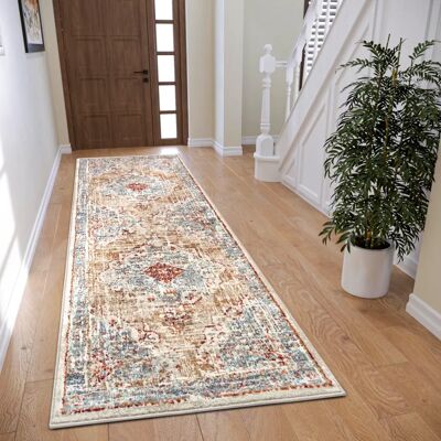 Hanse Home Strozzi blauer Teppich - Orientalisch, 80x240 cm, Maschinengenäht Hanse Home Strozzi blauer Teppich - Orientalisch, 80x240 cm, Maschinengenäht