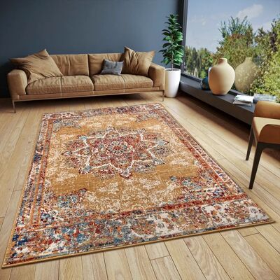 Hanse Home Maderno Gold Rug - Oriental Design, 140x200cm Hanse Home Maderno Gold Rug - Oriental Design, 140x200cm