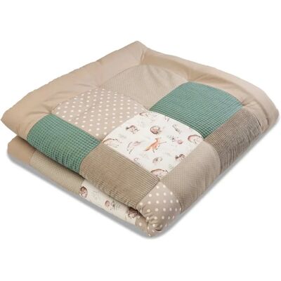 ULLENBOOM Baby-Spielmatte - 120x120cm, Baumwolle Beige, Mehrfarbig - Baby Gym/Spielmatte ULLENBOOM Baby-Spielmatte - 120x120cm, Baumwolle Beige, Mehrfarbig - Baby Gym/Spielmatte