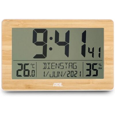 ADE CK2113 - Digitale Weckuhr aus Bambus ADE CK2113 - Digitale Weckuhr aus Bambus
