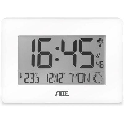 ADE - CK2307-2 - Weiß - Digitale Funkuhr ADE - CK2307-2 - Weiß - Digitale Funkuhr