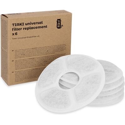 Fontaine à eau TIAKI en plastique - 2L avec filtres Fontaine à eau TIAKI en plastique - 2L avec filtres