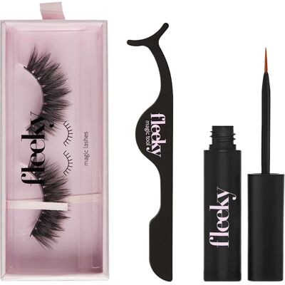 Fleeky Magic Wimpern Set - Kunstwimpern mit Kleber & Applikator Fleeky Magic Wimpern Set - Kunstwimpern mit Kleber & Applikator
