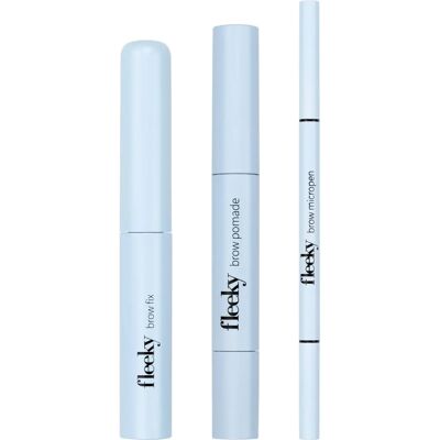 Fleeky Brow Set Marrone - Kit sopracciglia Fleeky Brow Set Marrone - Kit sopracciglia