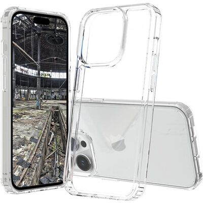 Apple iPhone 15 Pro - Coque MagSafe transparente - Publicité Apple iPhone 15 Pro - Coque MagSafe transparente - Publicité