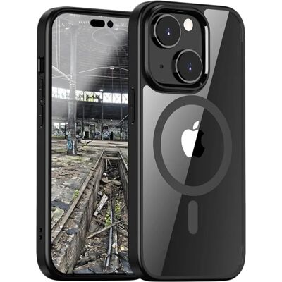 Coque hybride transparente MagSafe pour iPhone 15 - Étui pour téléphone - Publicité Coque hybride transparente MagSafe pour iPhone 15 - Étui pour téléphone - Publicité