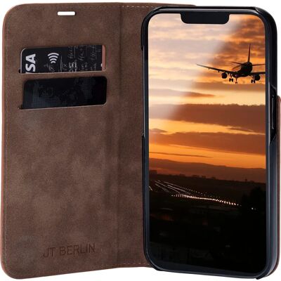 JT Berlin iPhone 16 Plus Braun Echtleder Hülle JT Berlin iPhone 16 Plus Braun Echtleder Hülle