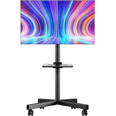 Onkron TS1137-B TV-Ständer mit Rädern - Höhenverstellbar - Für 23-60" Fernseher - Schwarz Onkron TS1137-B TV-Ständer mit Rädern - Höhenverstellbar - Für 23-60" Fernseher - Schwarz
