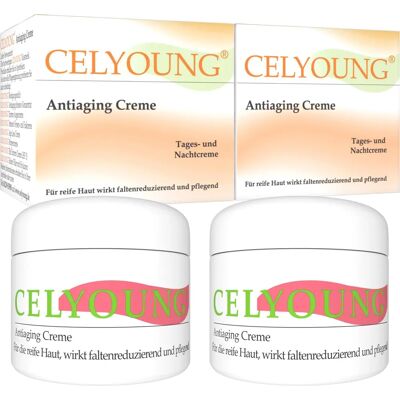 Celyoung Antiaging Gesichtscreme - Anti-Falten, 100 ml Celyoung Antiaging Gesichtscreme - Anti-Falten, 100 ml