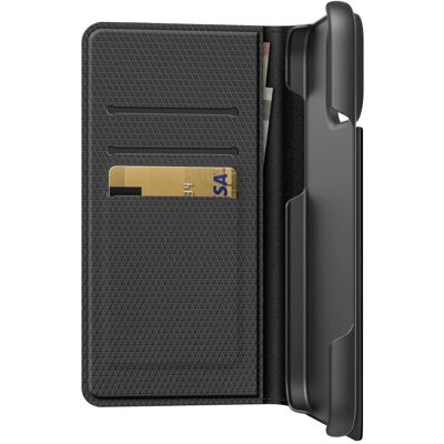 Apple iPhone 16 Pro Max Étui portefeuille Black Rock The Classic Apple iPhone 16 Pro Max Étui portefeuille Black Rock The Classic