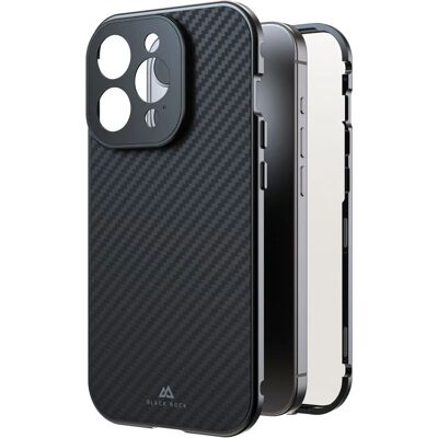 Black Rock iPhone 15 Pro Carbon 360° Glass Cover - Handyhülle Black Rock iPhone 15 Pro Carbon 360° Glass Cover - Handyhülle