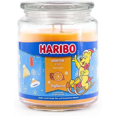 Świeca zapachowa Winter Fun od Haribo - 510g zapach świąteczny Świeca zapachowa Winter Fun od Haribo - 510g zapach świąteczny