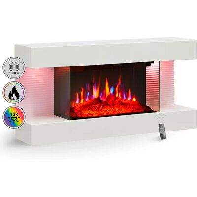 Balderia Ida Elektrischer Wandkamin Modern 3D Flammeneffekt Balderia Ida Elektrischer Wandkamin Modern 3D Flammeneffekt