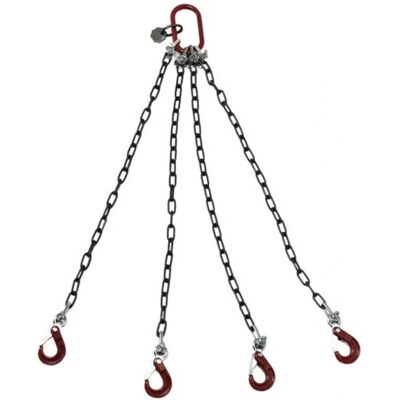 Thicon Models 1:14 Anschlagkette 10cm mit 4x Haken Rot Thicon Models 1:14 Anschlagkette 10cm mit 4x Haken Rot