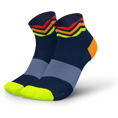 INCYLENCE - Ultralight Short Laufsocken - Navy Orange - Running Socks INCYLENCE - Ultralight Short Laufsocken - Navy Orange - Running Socks