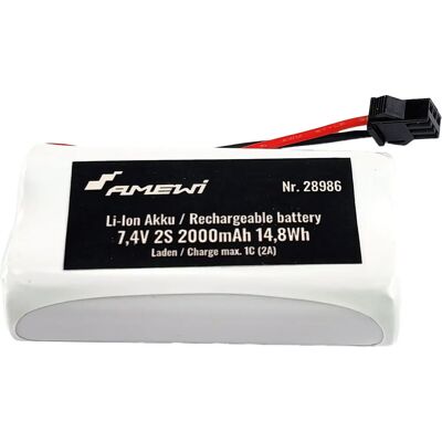 Amewi - HBX 3-Pin Li-Ion 2S 7,4V 2000mAh Amewi - HBX 3-Pin Li-Ion 2S 7,4V 2000mAh