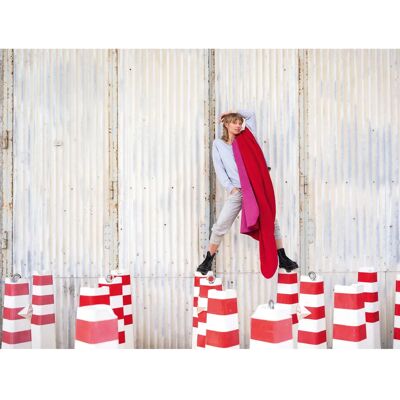 PAD HOBART Wolldecke - 150x200cm - Rot Pink Wohndecke PAD HOBART Wolldecke - 150x200cm - Rot Pink Wohndecke