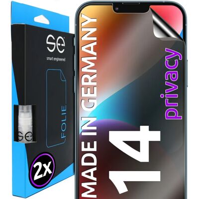 Protecteur d'écran 3D avec confidentialité pour iPhone 14 de Smart Engineered - Publicité Protecteur d'écran 3D avec confidentialité pour iPhone 14 de Smart Engineered - Publicité