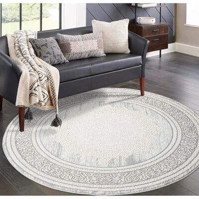 Teppich ANTIK209 - Rund 200cm, 10mm Kurzflor, Modern Klassisch Teppich ANTIK209 - Rund 200cm, 10mm Kurzflor, Modern Klassisch
