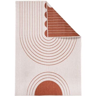 CARPET CITY Duo RUG 5739 Outdoorteppich - Wetterfest, Rot, 160x230cm CARPET CITY Duo RUG 5739 Outdoorteppich - Wetterfest, Rot, 160x230cm