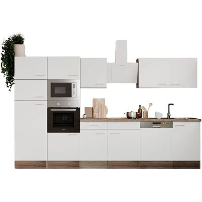 Respekta Oliver Weiße Küchenzeile - Komplett 340cm Set Respekta Oliver Weiße Küchenzeile - Komplett 340cm Set