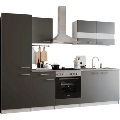 Respekta Malia - Komplett Küchen-Set mit Grau-Finish - Küchenzeile Respekta Malia - Komplett Küchen-Set mit Grau-Finish - Küchenzeile