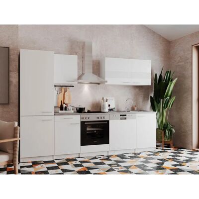Respekta Malia Weiße Einbauküche - Komplettküchen-Set in Beton-Optik Respekta Malia Weiße Einbauküche - Komplettküchen-Set in Beton-Optik
