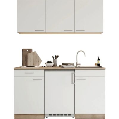 Respekta Luis Duo Küchen Set - Weiß/Eiche Sägerau - 150x60x200cm Respekta Luis Duo Küchen Set - Weiß/Eiche Sägerau - 150x60x200cm