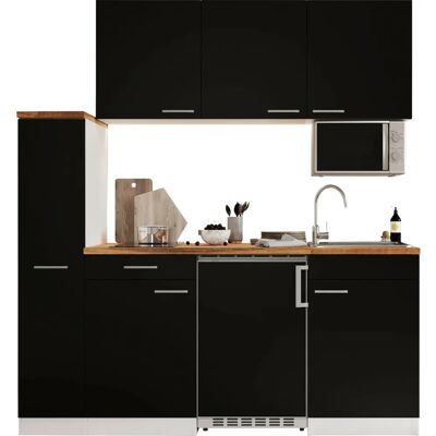 Respekta Luis Küchen Set - Weiß, mit Glaskeramikkochfeld, Mikrowelle, 180cm Breit Respekta Luis Küchen Set - Weiß, mit Glaskeramikkochfeld, Mikrowelle, 180cm Breit