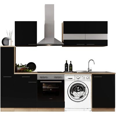 Respekta Küchenunterschrank - Nero Merle, 250 cm, Flexibel, Soft-close - Küchenunterschrank Respekta Küchenunterschrank - Nero Merle, 250 cm, Flexibel, Soft-close - Küchenunterschrank