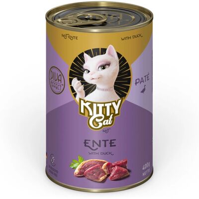Kitty Cat Dorosła Pâté z Kaczki - Karmówka 24x400g Kitty Cat Dorosła Pâté z Kaczki - Karmówka 24x400g