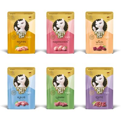 KITTY Cat 6 x 85 g våtfoder för katter - Blandning (6 varianter) - Kattmat KITTY Cat 6 x 85 g våtfoder för katter - Blandning (6 varianter) - Kattmat
