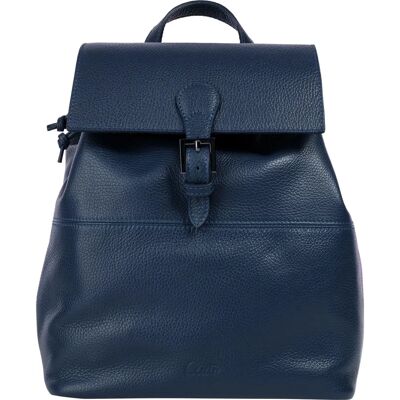 Cityrucksack CLUTY - Blau - Leder - Made in Italy - Rucksack Cityrucksack CLUTY - Blau - Leder - Made in Italy - Rucksack
