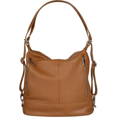 Cityrucksack SAMANTHA LOOK - Echtes Leder - Made in Italy - Casual Rucksack Cityrucksack SAMANTHA LOOK - Echtes Leder - Made in Italy - Casual Rucksack