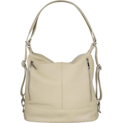 Cityrucksack SAMANTHA LOOK - Echtes Leder, Made in Italy - Casual Rucksack Cityrucksack SAMANTHA LOOK - Echtes Leder, Made in Italy - Casual Rucksack