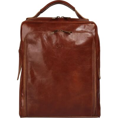 piké - Cityrucksack - Cognac - Leder - Rucksack piké - Cityrucksack - Cognac - Leder - Rucksack