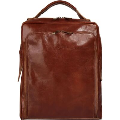 piké - Cityrucksack - Cognac - Leder - Rucksack piké - Cityrucksack - Cognac - Leder - Rucksack