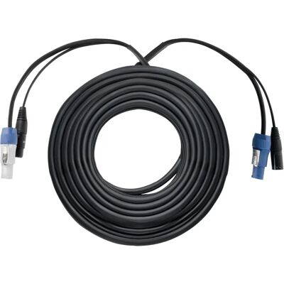 Pronomic - Cable Hybride XLR DMX 3 Broches Powerplug - Noir - 20 m - Cable - Publicité Pronomic - Cable Hybride XLR DMX 3 Broches Powerplug - Noir - 20 m - Cable - Publicité