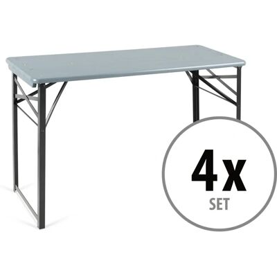 Stagecaptain - Folding Garden Table - Gris - Bois - Table - Publicité Stagecaptain - Folding Garden Table - Gris - Bois - Table - Publicité