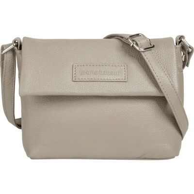 BRUNO BANANI Leder Unisex Handtasche - 19x15x5cm Beige BRUNO BANANI Leder Unisex Handtasche - 19x15x5cm Beige