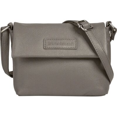 BRUNO BANANI Umhängetasche - Echtes Leder, 19x15x5cm, Grau BRUNO BANANI Umhängetasche - Echtes Leder, 19x15x5cm, Grau