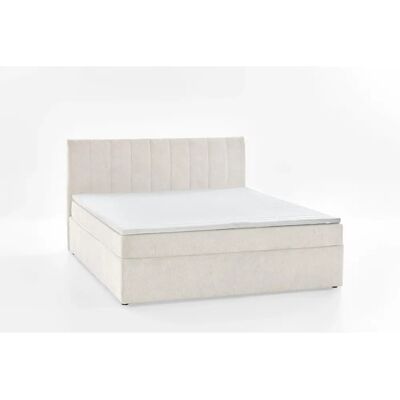 Atlantic Home Collection Alva - Weißes Boxspringbett mit Bonnell-Federkern Atlantic Home Collection Alva - Weißes Boxspringbett mit Bonnell-Federkern