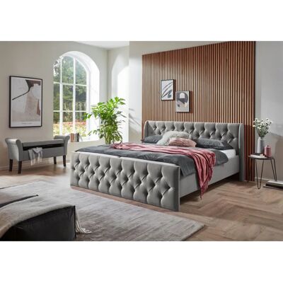 ATLANTIC HOME COLLECTION Polsterbett TAMINA mit Chesterfieldoptik Kopf- und Fußteil - Bett ATLANTIC HOME COLLECTION Polsterbett TAMINA mit Chesterfieldoptik Kopf- und Fußteil - Bett