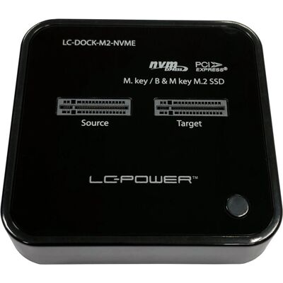 LC-Power LC-DOCK-M2-NVME Speicher Dock - Unterstützt 2 NVMe M.2 SSDs LC-Power LC-DOCK-M2-NVME Speicher Dock - Unterstützt 2 NVMe M.2 SSDs