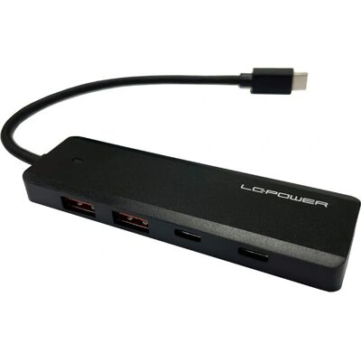 LC-Power LC-HUB-U3-4-C USB-Hub - Schwarz - Unterstützt USB 3.2 Gen 2 LC-Power LC-HUB-U3-4-C USB-Hub - Schwarz - Unterstützt USB 3.2 Gen 2