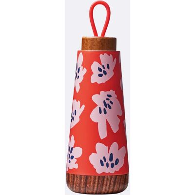 BioLoco BELS116 Trinkflasche - Edelstahl, Silikon, Holz - Trinkflasche BioLoco BELS116 Trinkflasche - Edelstahl, Silikon, Holz - Trinkflasche